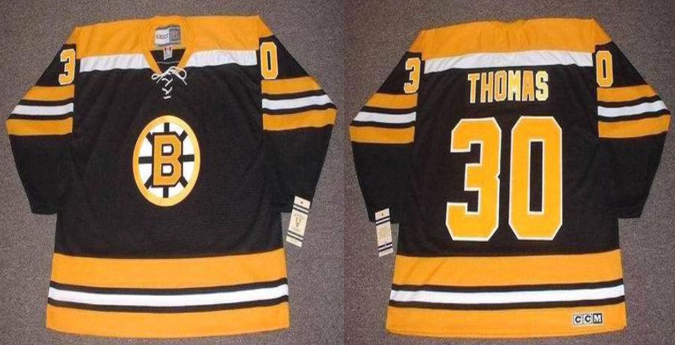 2019 Men Boston Bruins #30 Thomas Black CCM NHL jerseys